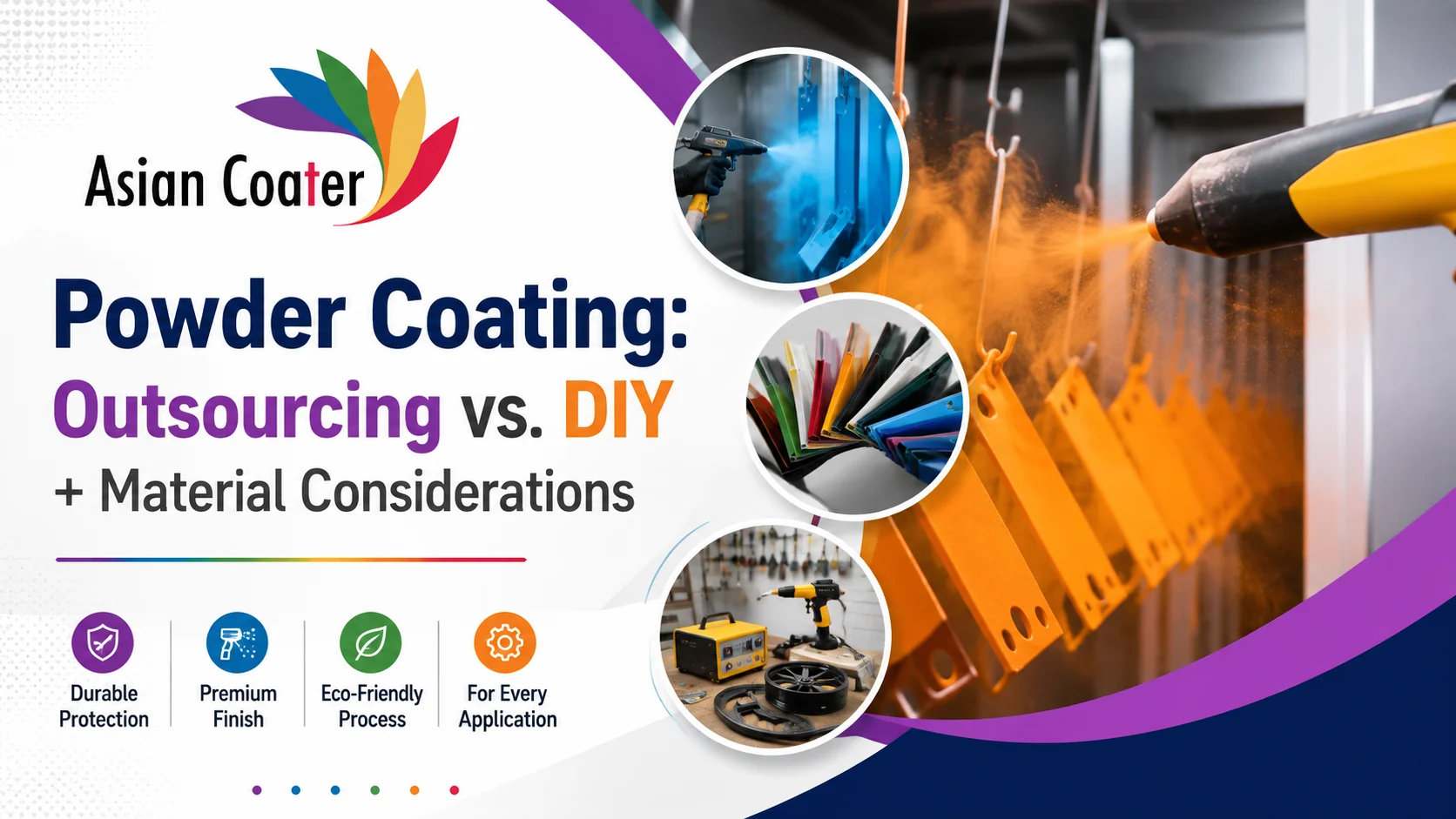 You are currently viewing Powder Coating: Outsourcing vs. DIY + Material Considerations